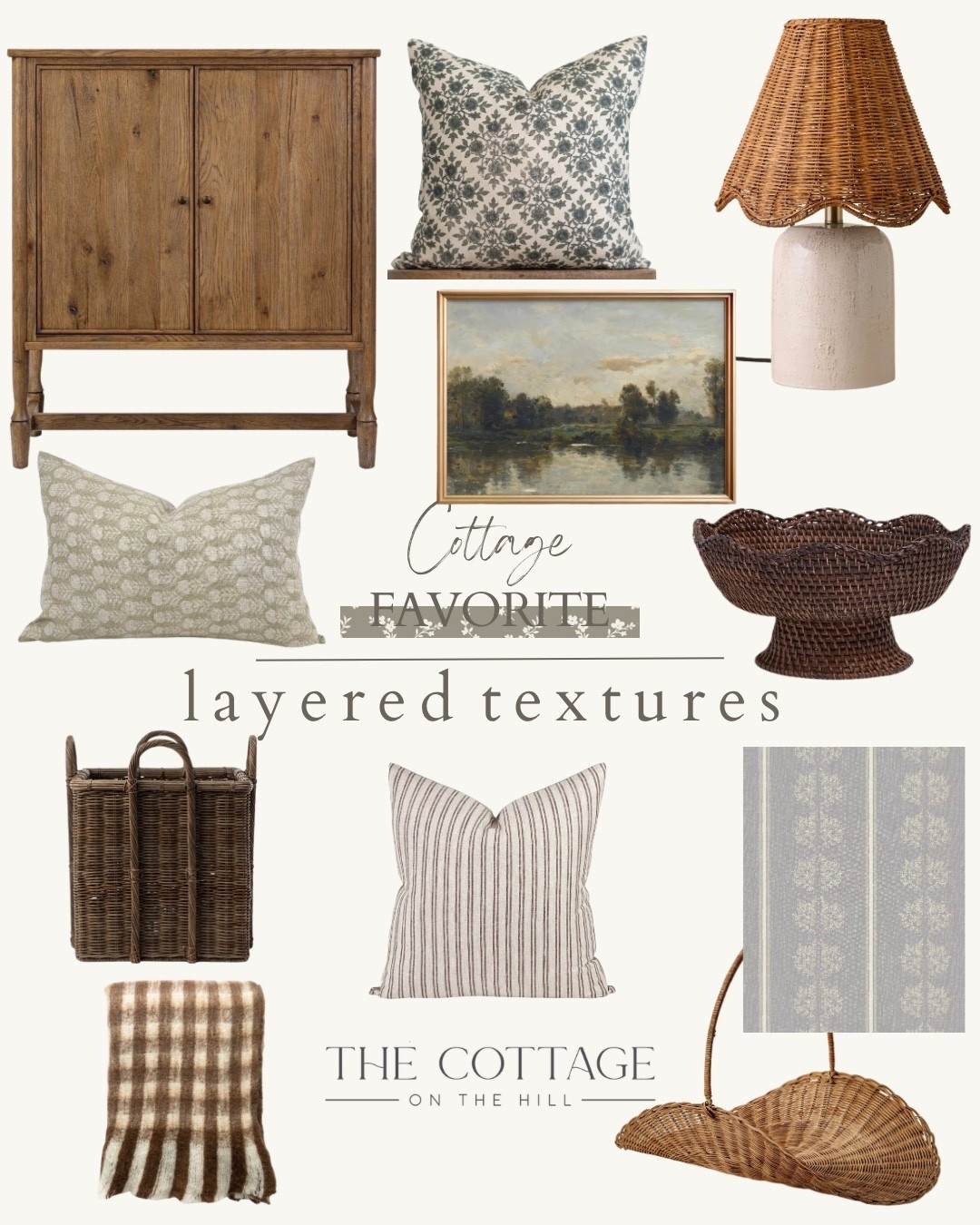 Here is a roundup of my favorite layered texture pieces to make any room cozy. Think woven baskets, wool throws, wallpaper, and linen pillows.

#LTKHome