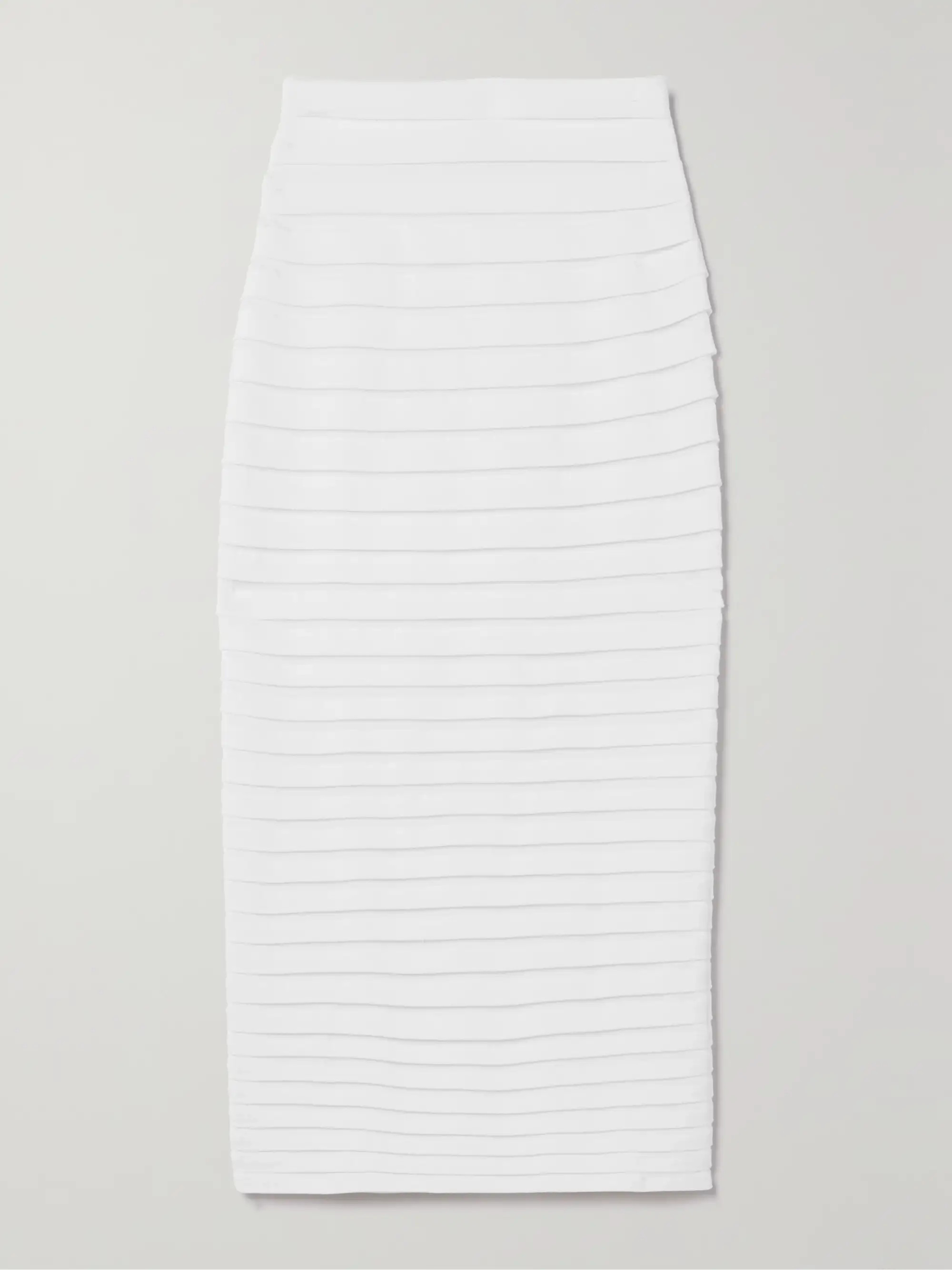 Layered stretch-knit midi skirt | NET-A-PORTER (US)