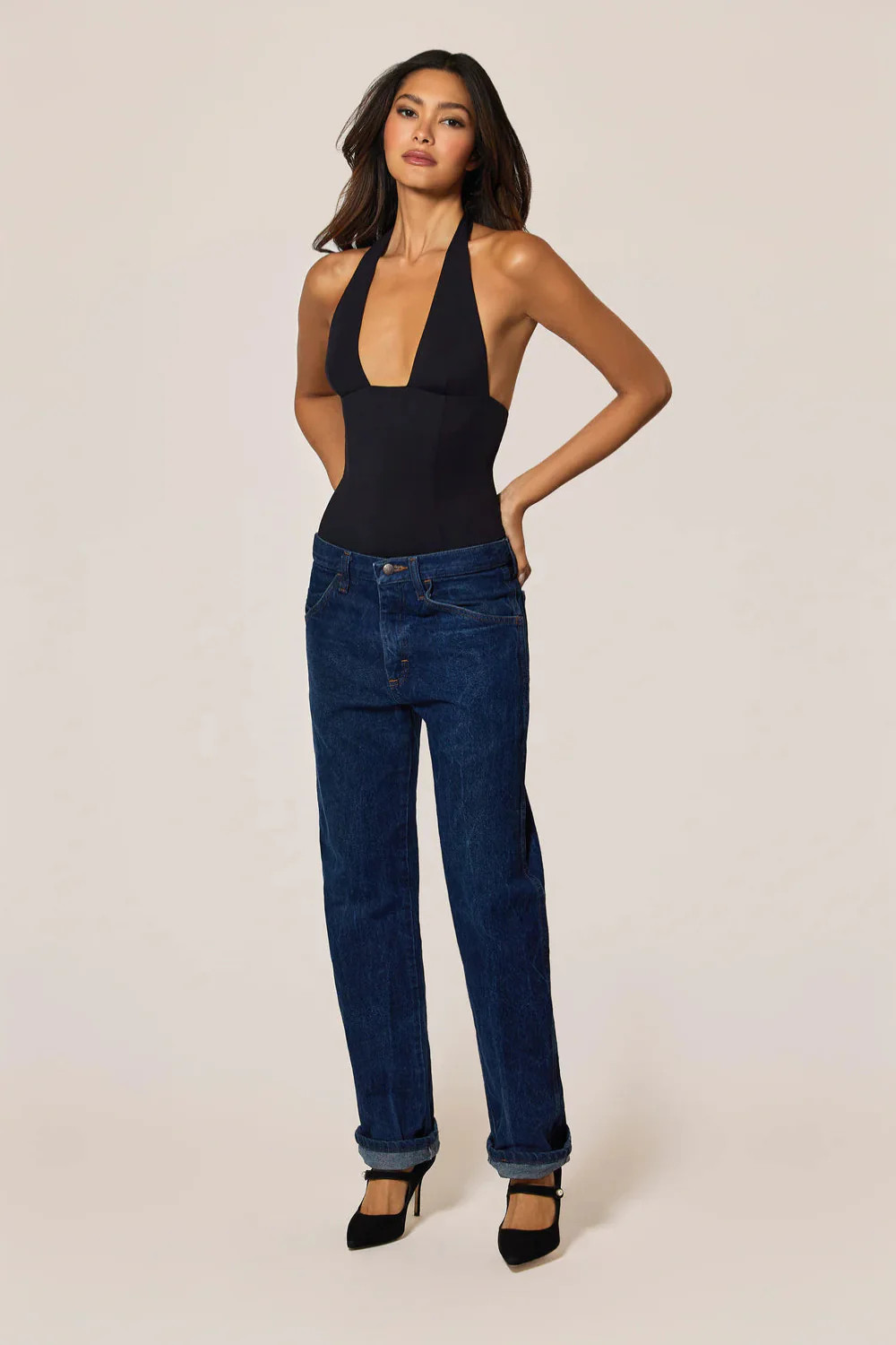 Echauffe Halter Bodysuit | Curio