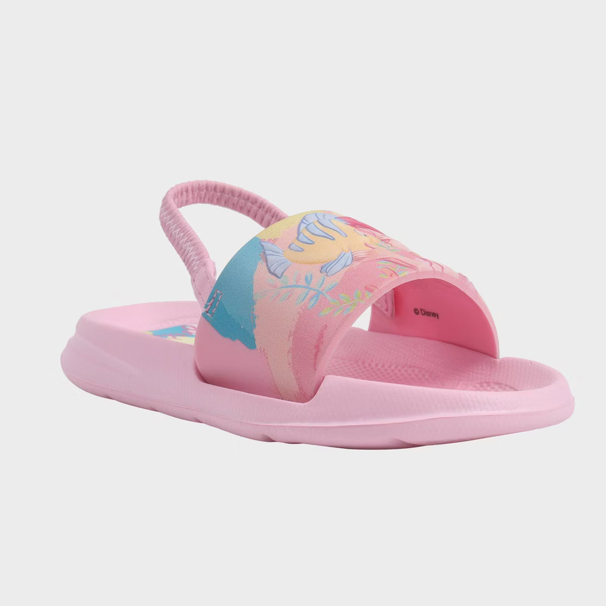 Girls' Disney Princess The Little Mermaid Slide Sandals - Pink | Target