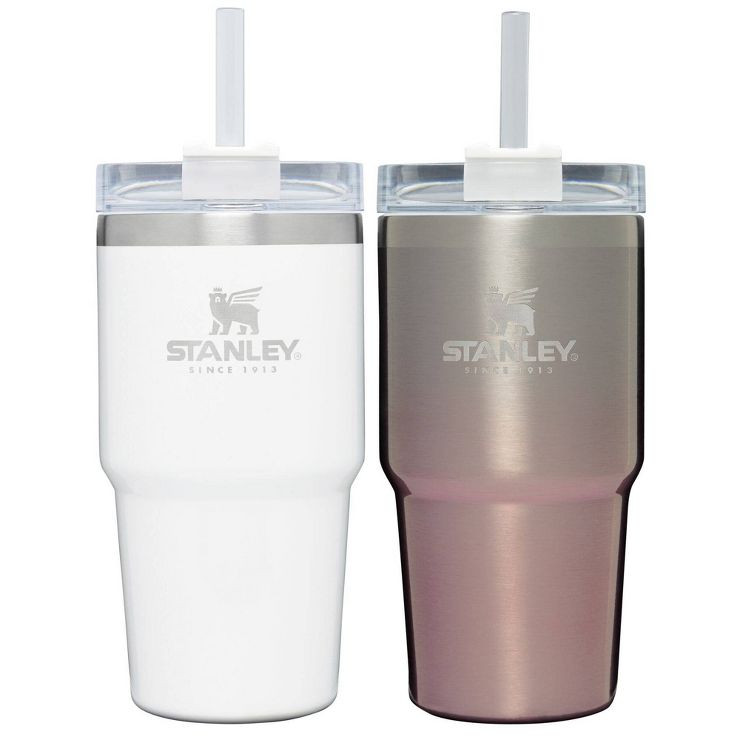 Stanley Adventure 20oz Stainless Steel 2pk Quencher Tumblers - Frost Pearlescent/Champagne Ombre | Target