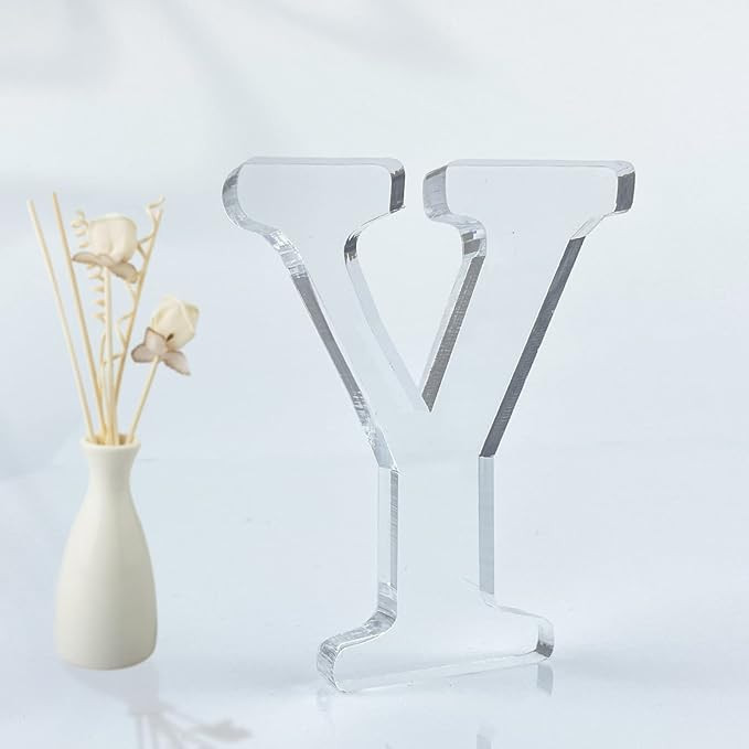 4 Inch Designable Acrylic Letters Unfinished Acrylic Letters for Wall Decor Decorative Standing L... | Amazon (US)