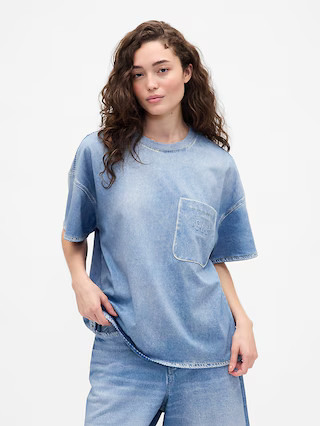 Gap × BÉIS Knit Denim Pocket T-Shirt | Gap (US)