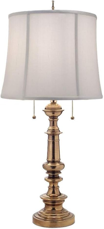 Stiffel TL-A610-A709-BB One Light Table Lamp, Burnished Brass Finish with Ivory Shadow Shade | Amazon (US)