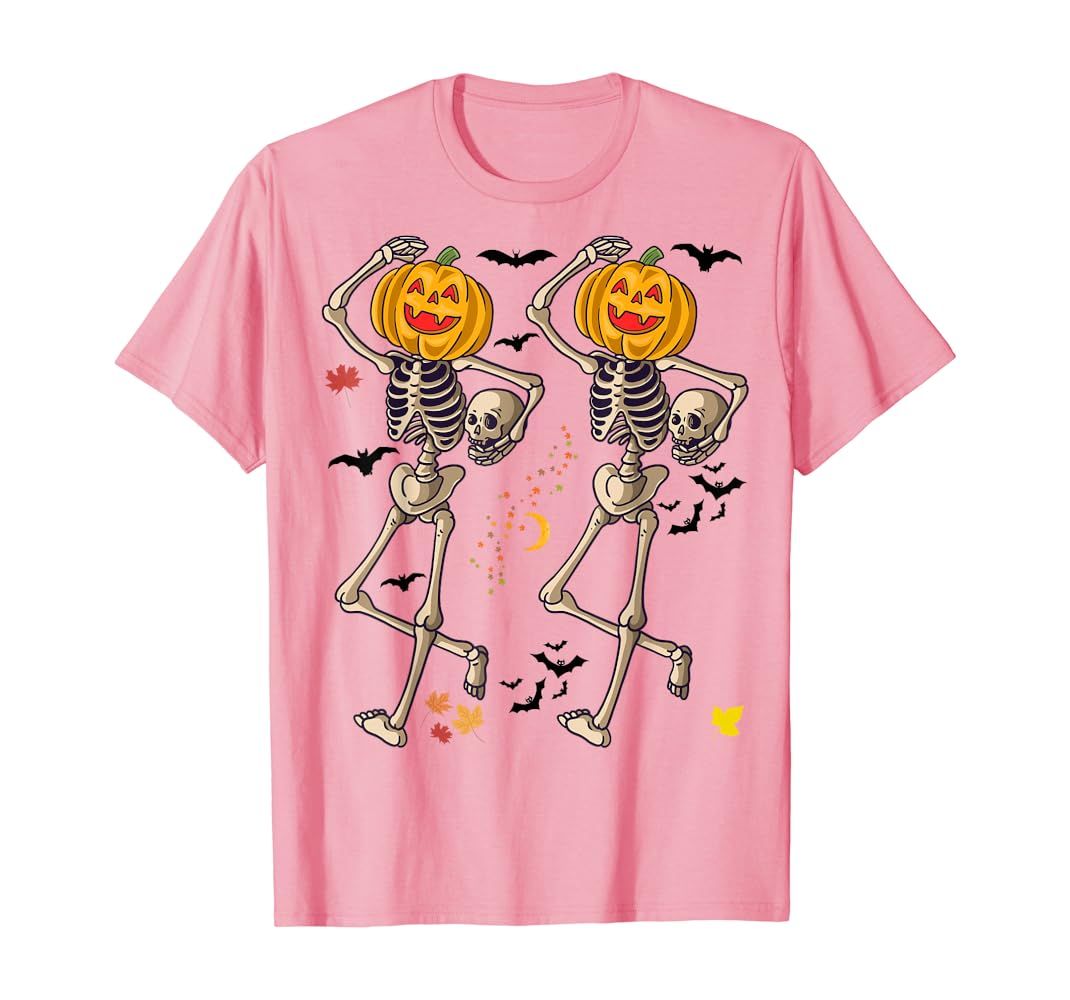 Fun Halloween Skeleton Pumpkin T-Shirt | Amazon (US)