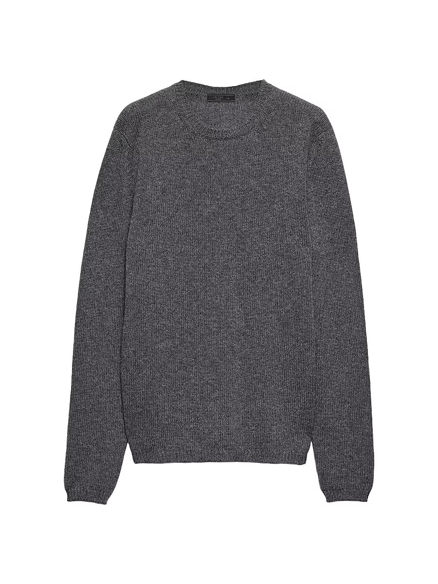 Men's Cashmere Crew-neck Sweater - Grey - Size 36 | Saks Fifth Avenue
