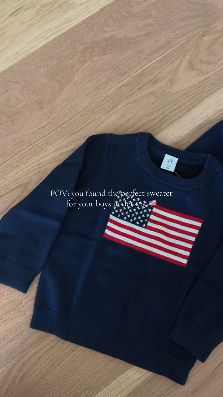 And there’s even a match for mom 🥹 size up for a baggier fit - or just to last longer. 

The perfect sweater for that Ralph Lauren inspired look, and perfect for the 4th of July or Memorial Day.

#LTKootd #LTKmomlife