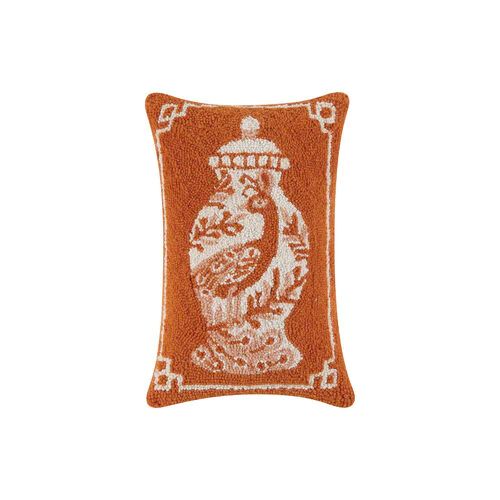 Orange Chinoiserie Hook Pillow | Dashing Trappings