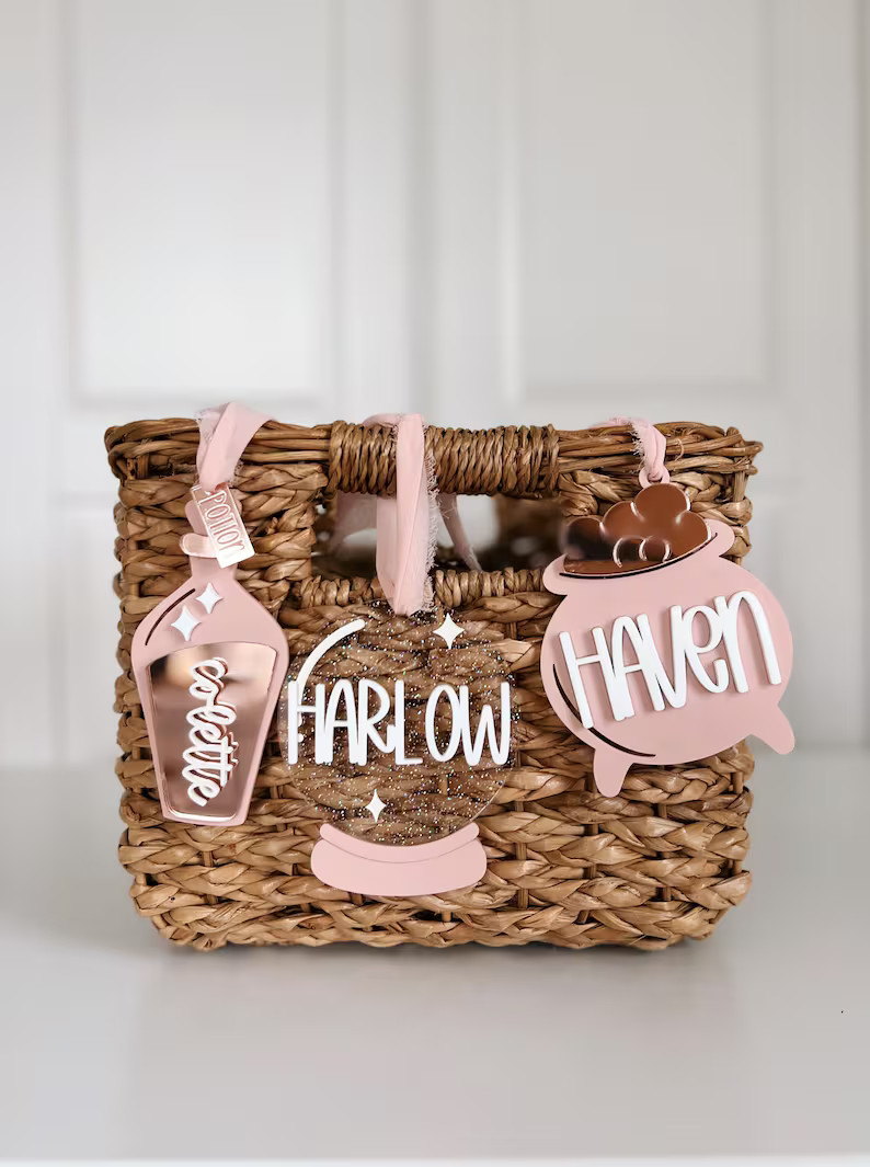 Crystal Ball Tag Potion Tag Cauldron Tag Halloween Basket Tag Boo Basket Tag Personalized Hallowe... | Etsy (US)