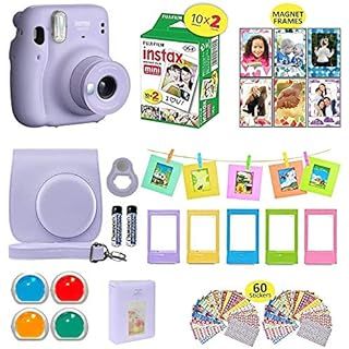 Fujifilm Instax Mini 9 Instant Camera Smokey White with Carrying Case + Fuji Instax Film Value Pa... | Amazon (US)