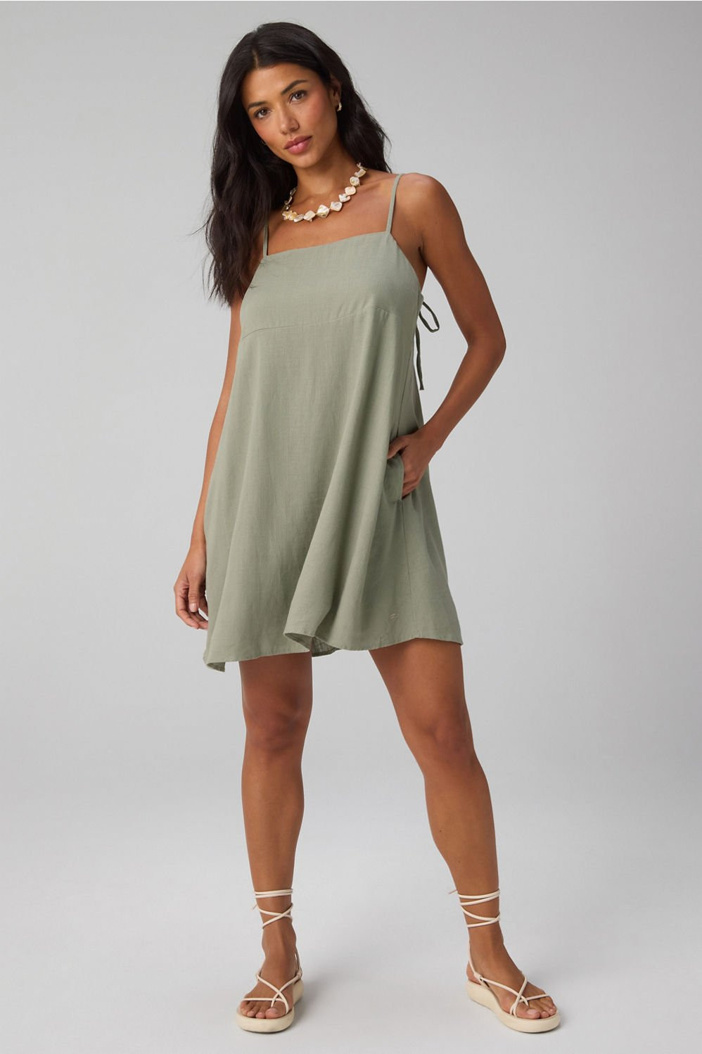 Lifestyle Linen Shift Dress | Fabletics