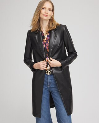 Women's Faux Leather Jacket in Black size Small | Chico's | Chico's