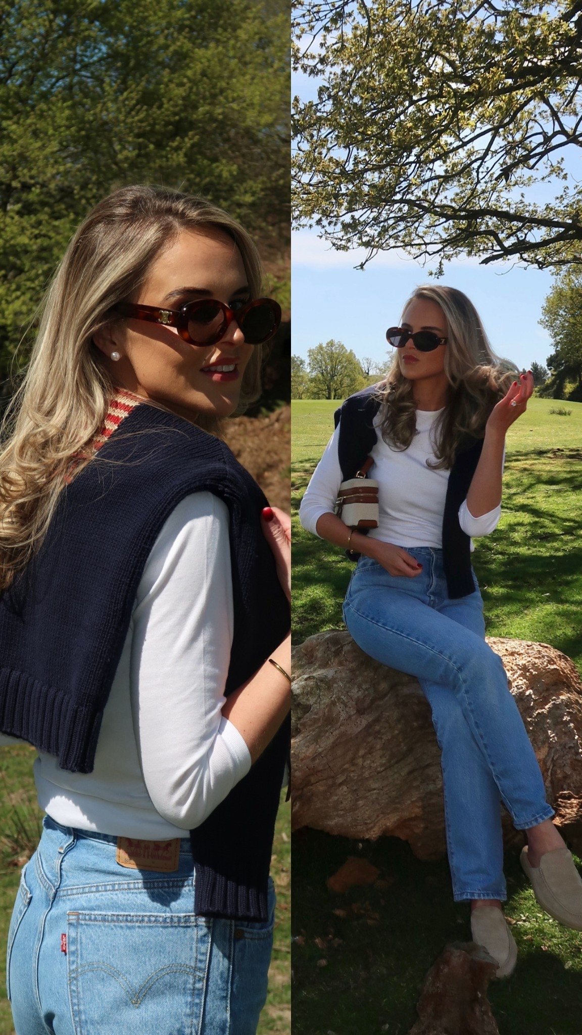 A relaxed outfit, perfect for spring time. My favourite Levi’s teamed with a classic jumper over the shoulder. 

#LTKspring 