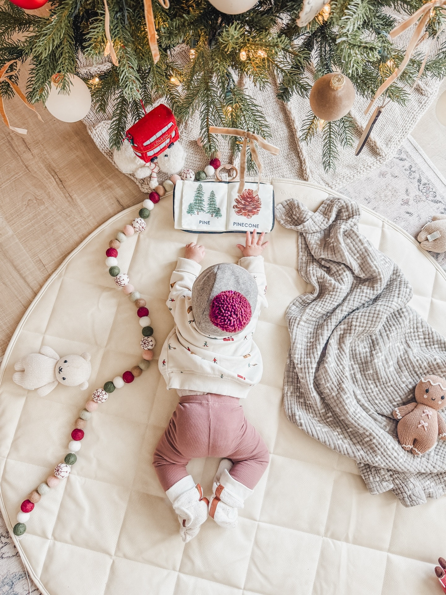 Romanticizing baby’s first Christmas 🥹 this age is SO fun, I can’t wait for so many upcoming holiday adventures with these kiddos. 

Comment SHOP for links 🫶🏻