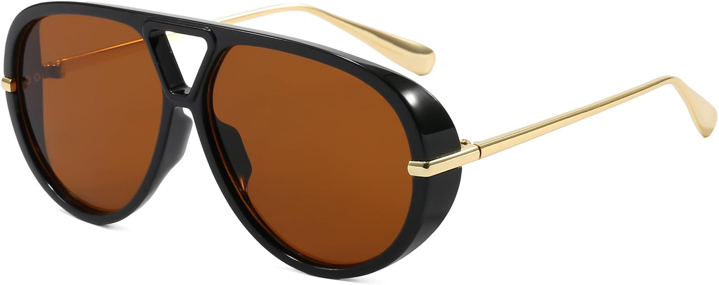 AIEYEZO Oversized Aviator Sunglasses Women Men Fashion Retro Big Frame Sun Glasses Designer Ladie... | Amazon (US)