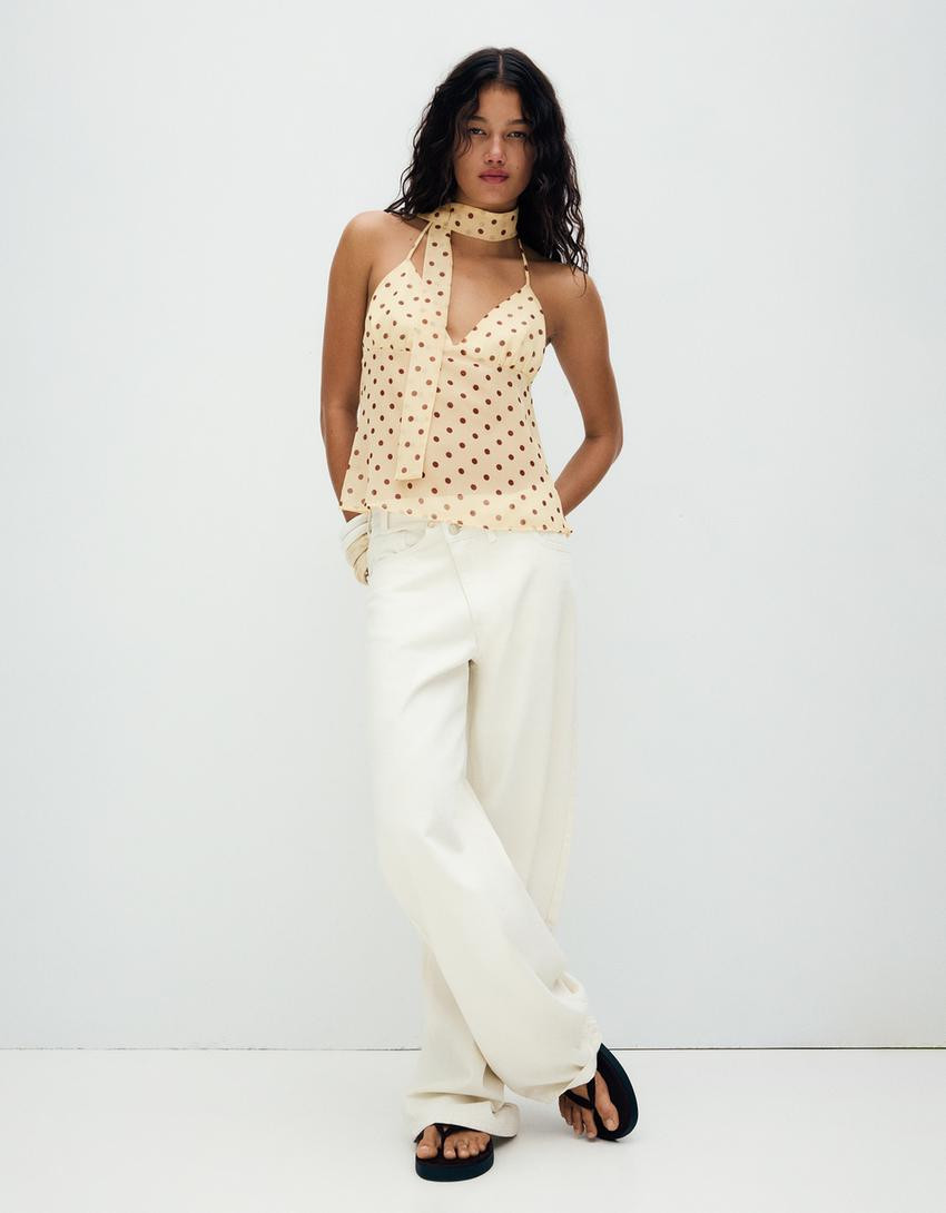 Strappy top with scarf - #bershkastyle - Women | Bershka UK