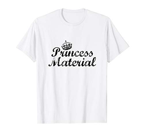 Princess Material Funny Spoiled Distressed Look Tshirt Gift | Amazon (US)