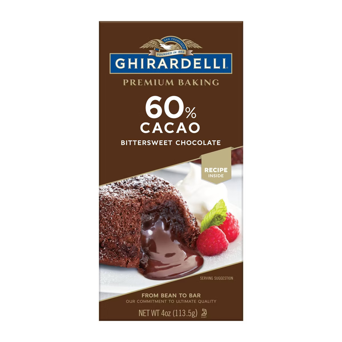 GHIRARDELLI Premium Baking 60% Cacao Bittersweet Chocolate Baking Bar - 4oz | Target