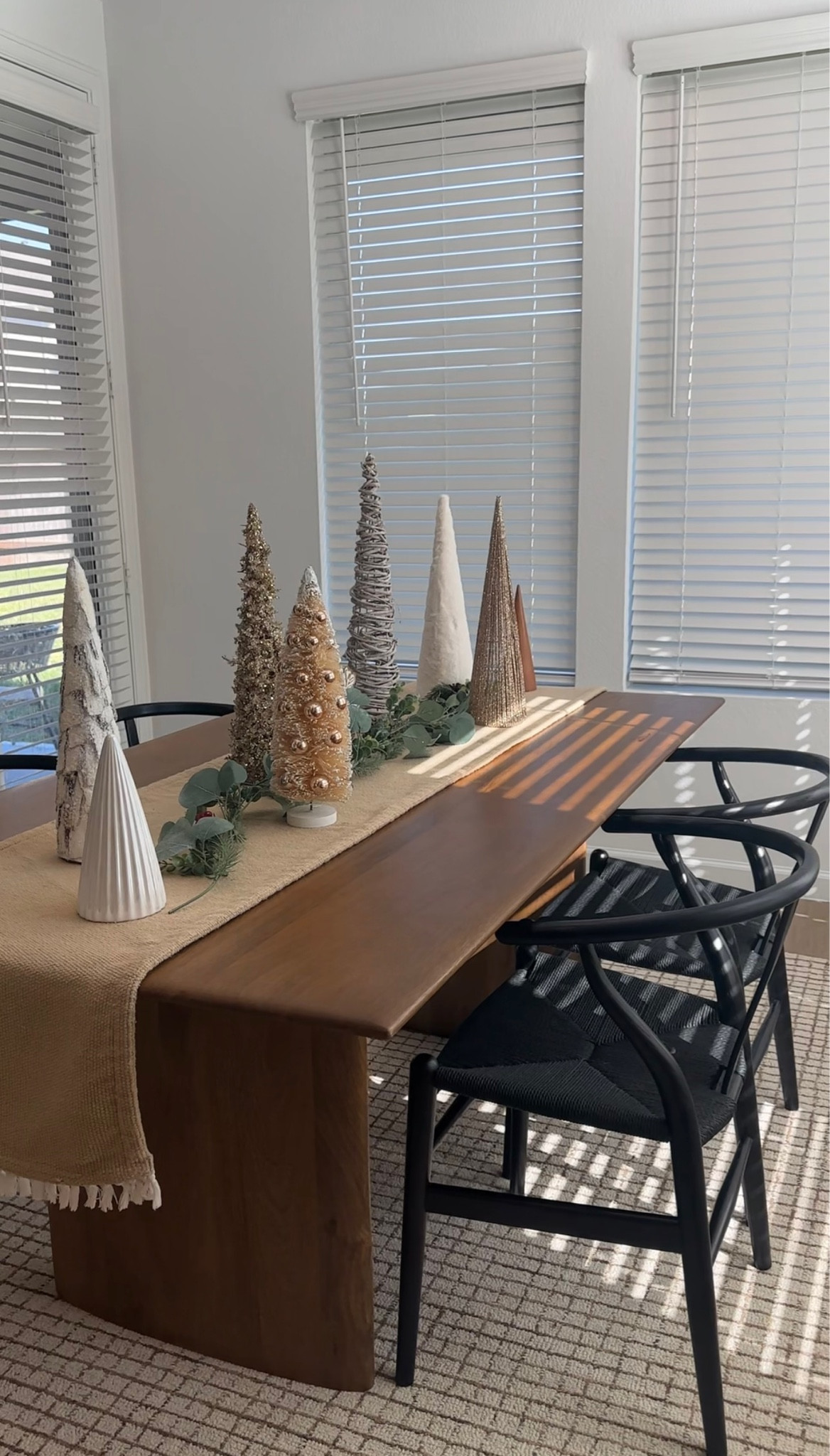 Dining room set up #diningroom #diningtable #walmartfurniture 

#LTKHome #LTKSeasonal #LTKHoliday