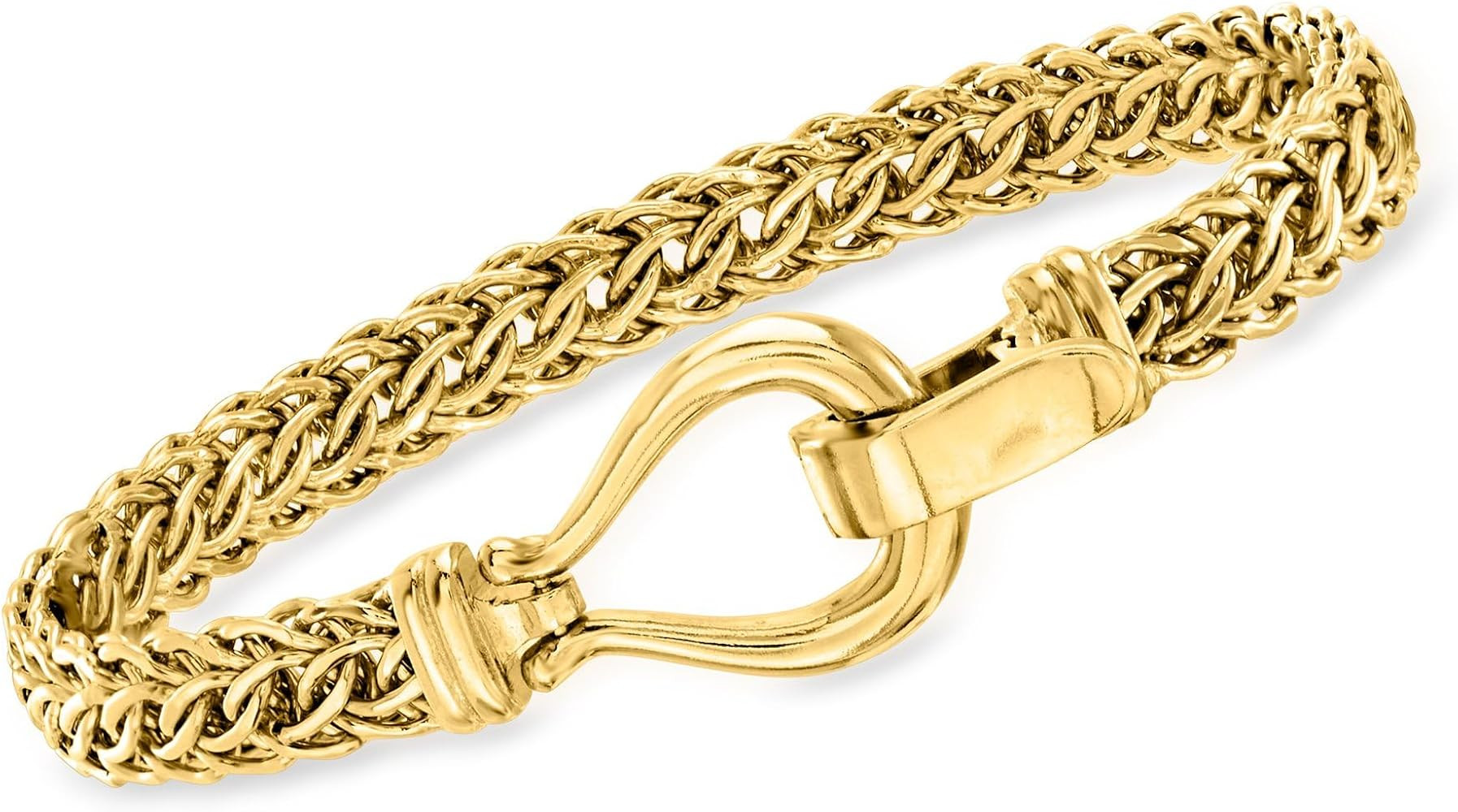 Ross-Simons 18kt Gold Over Sterling Cestina-Link Bracelet | Amazon (US)