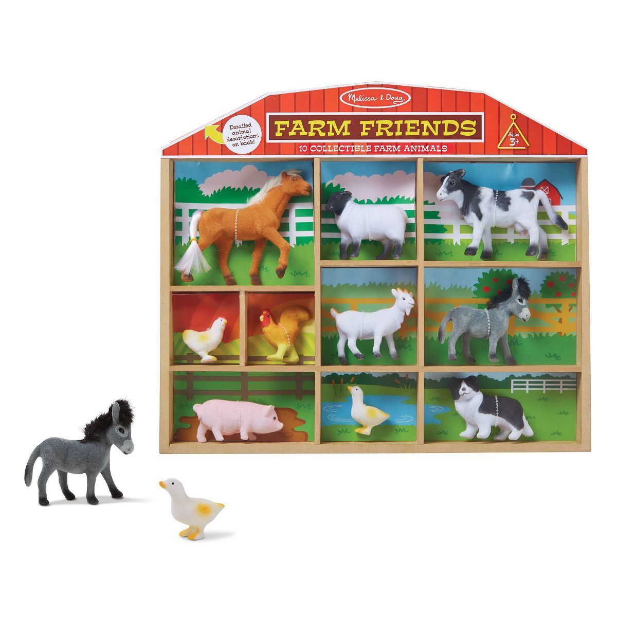 Melissa & Doug  Farm Friends - 10 Collectible Farm Animals | Target