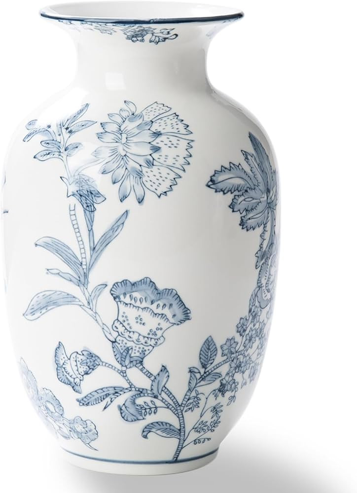 Blue and White Vase for Home Decor, Ceramic Chinoiserie Vase Decor, Porcelain Vases, Flowers | Amazon (US)