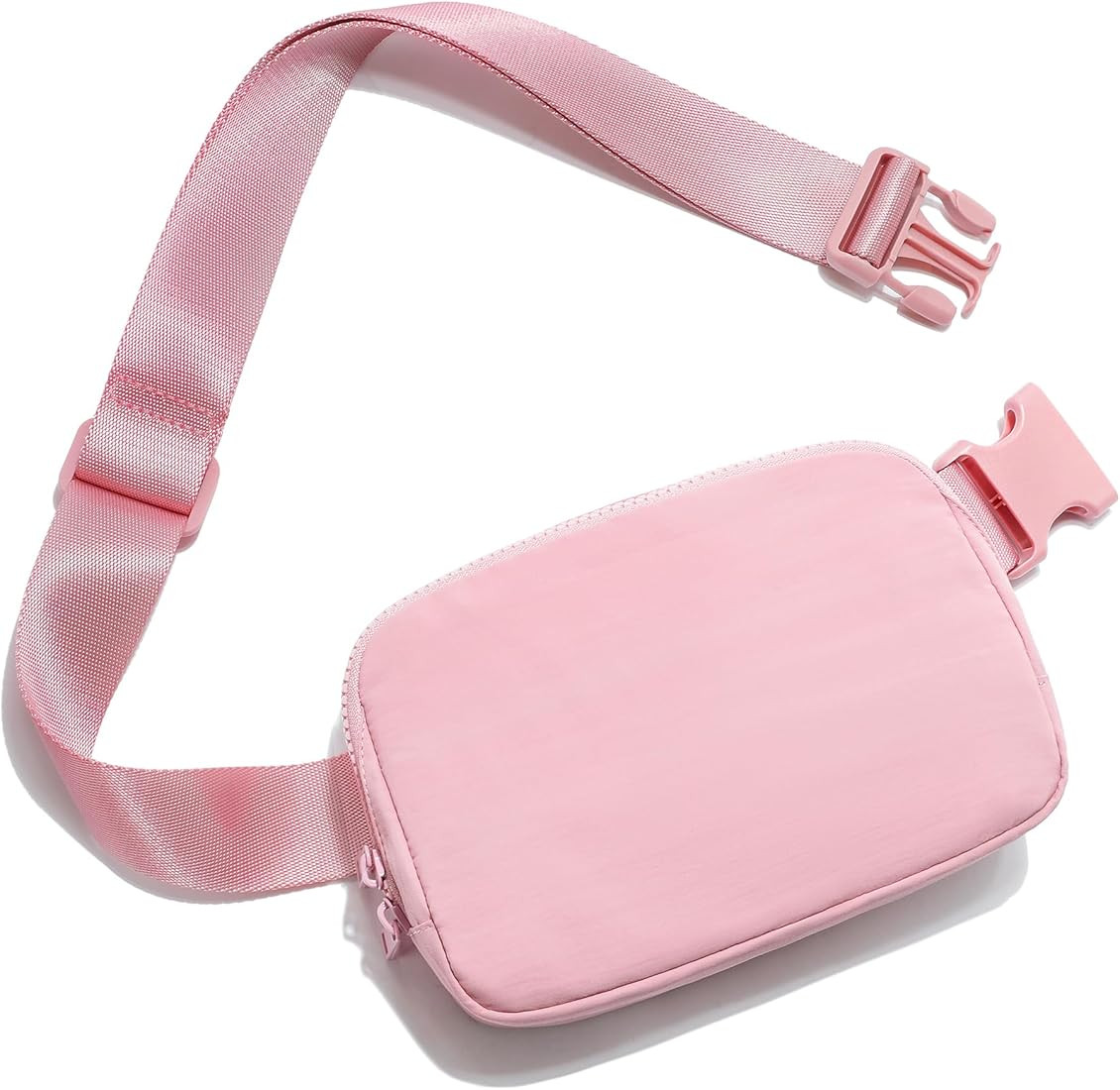 FODOKO Two-way Zipper Belt Bag for Women, Mini Fanny Pack Crossbody Bag, Everywhere Waist Bag wit... | Amazon (US)