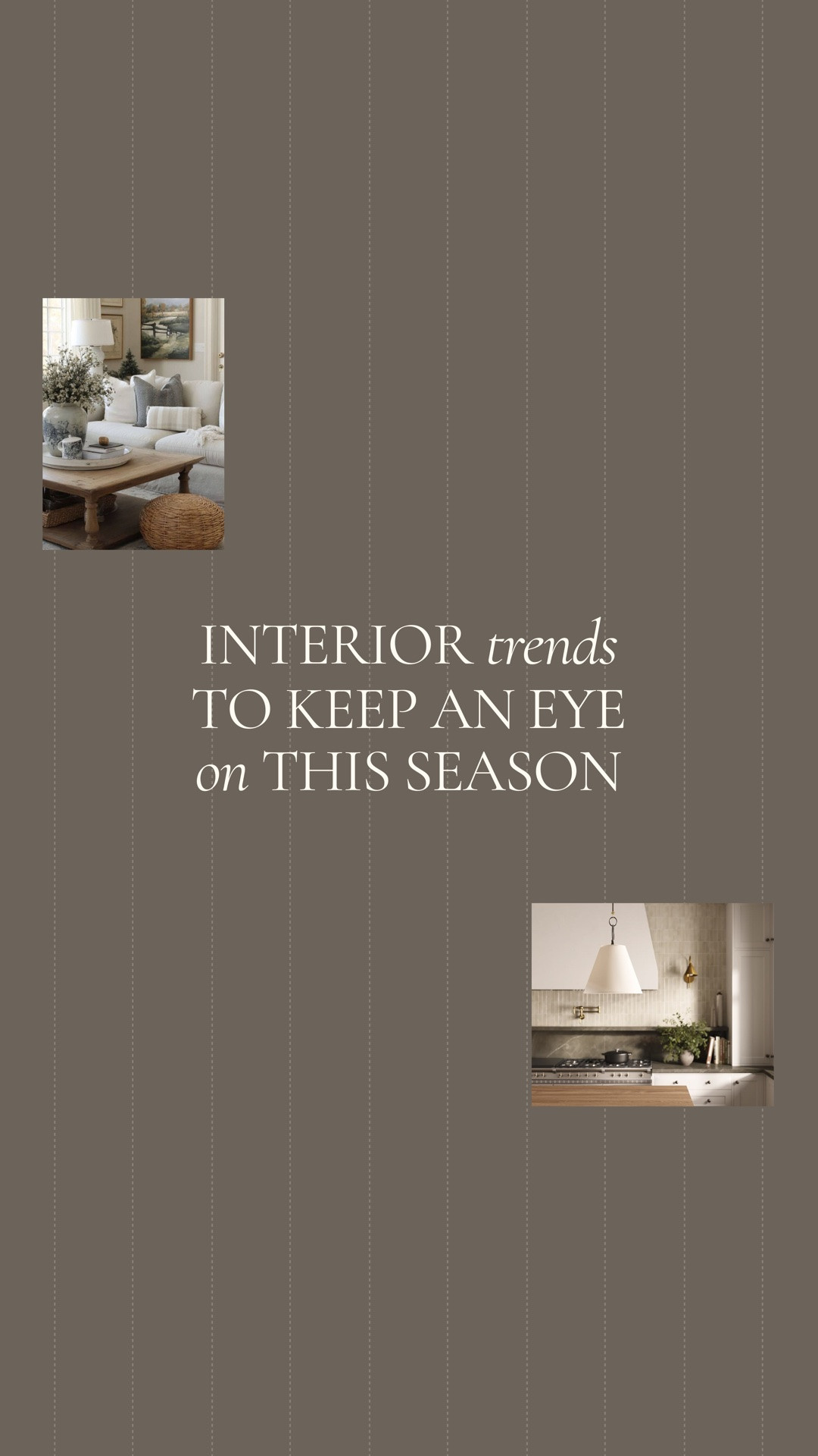 The trends worth paying attention to are the ones that were always going to make sense.

None of these are fleeting. They're a return to interiors that feel considered, and they happen to align with exactly how we design. ✨

#thecottageonthehill #interiodesigntrends #trendswereloving