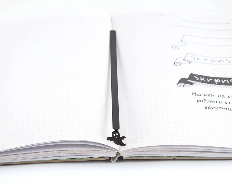 Best Friend Personalized Scary Bookish Gift, Bookmark Ghost in the Book, Horror Literature Fan Gi... | Etsy (US)