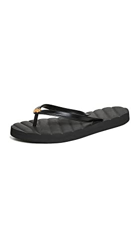 Tory Burch Women's Kira Flip Flops, Perfect Black/Gold, 9 Medium US | Amazon (US)