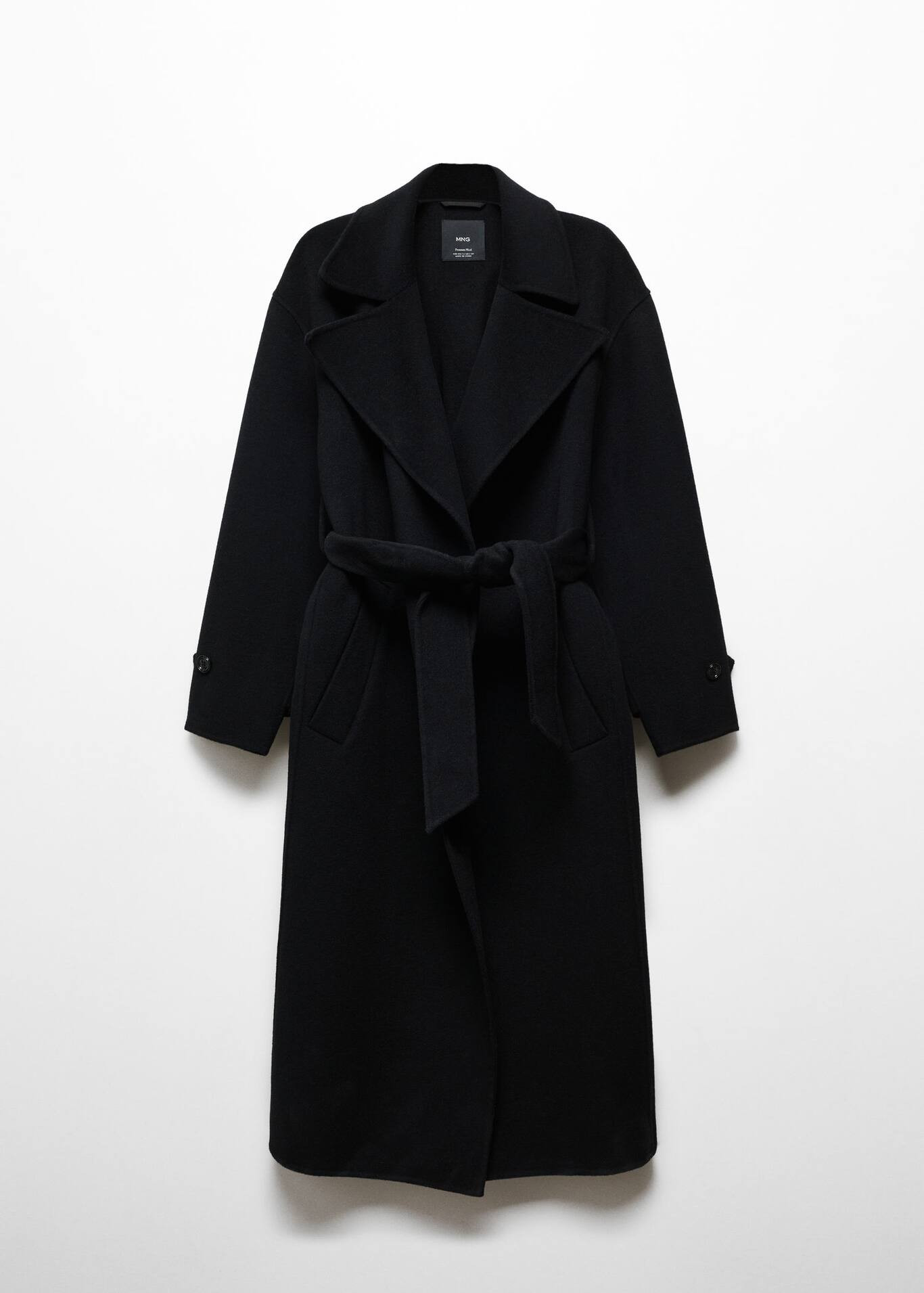 Woollen coat with belt -  Women | Mango United Kingdom | MANGO (UK)