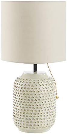 Urban Shop NK640675 Ceramic Table Lamp, Taupe | Amazon (US)