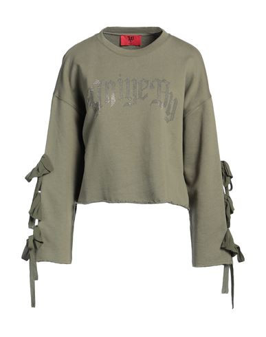 Aniye By Woman Sweatshirt Military green Size L Cotton, Viscose | YOOX (US)