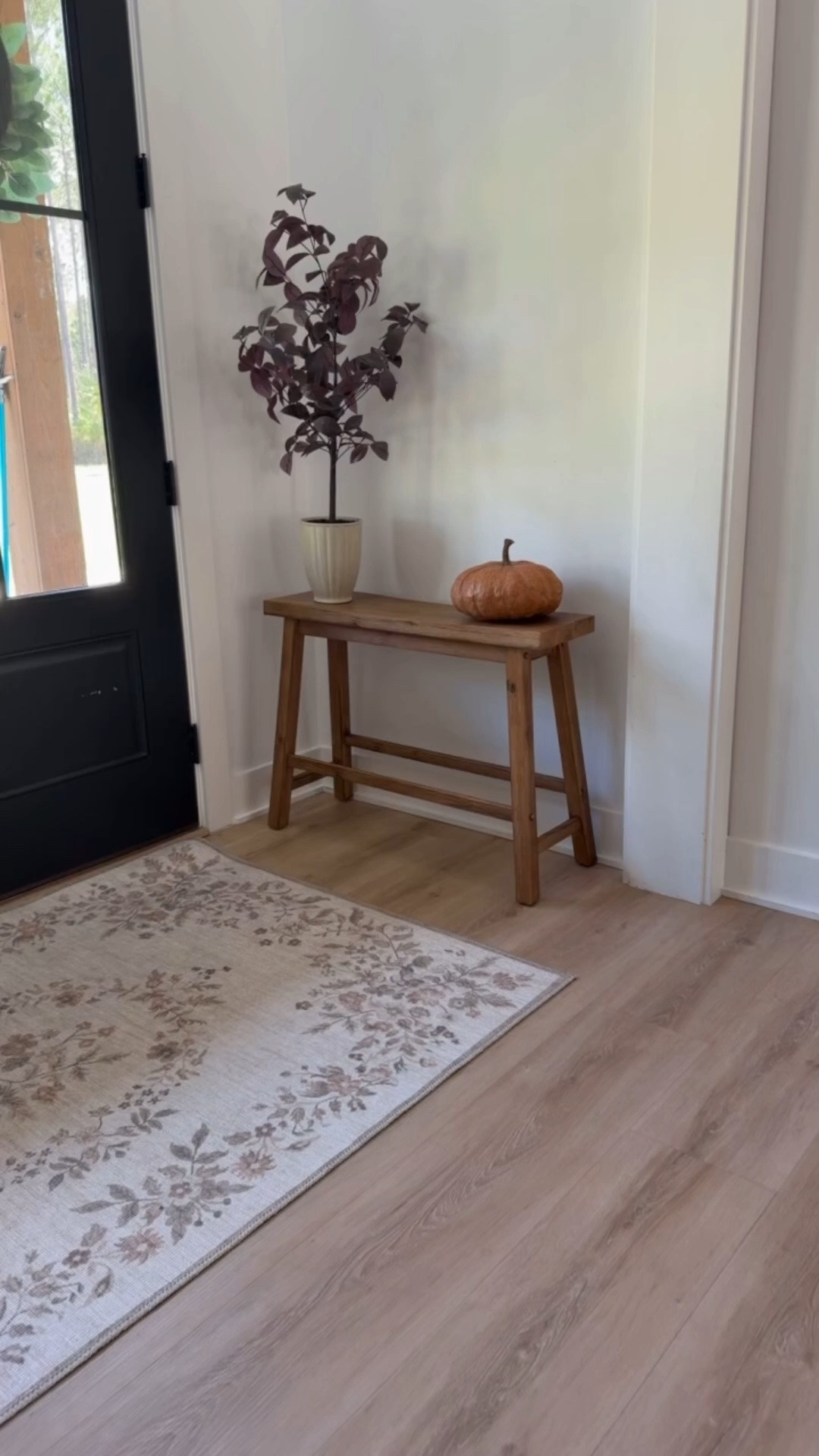 My cute little bench is from @Wayfair I need to decorate this area a little more but wanted to share for those asking! The rug is the one I shared from @Walmart

#LTKSeasonal #LTKHome #LTKSaleAlert