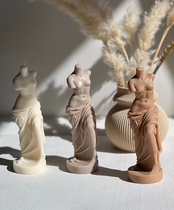 Venus di Milo goddess statue candle | Venus Goddess candle | Venus Statue candle | Naked woman ca... | Etsy (US)