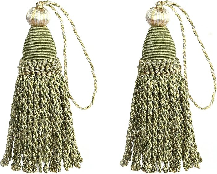 2 Pack Tassel Key Tassel with Loops, Handmade Twisted Tassel Craft, DIY Accessories for Home Deco... | Amazon (US)