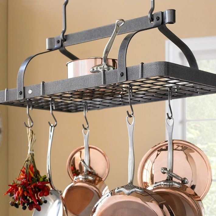 Enclume Grande Cuisine Rectangular Ceiling Pot Rack | Williams-Sonoma