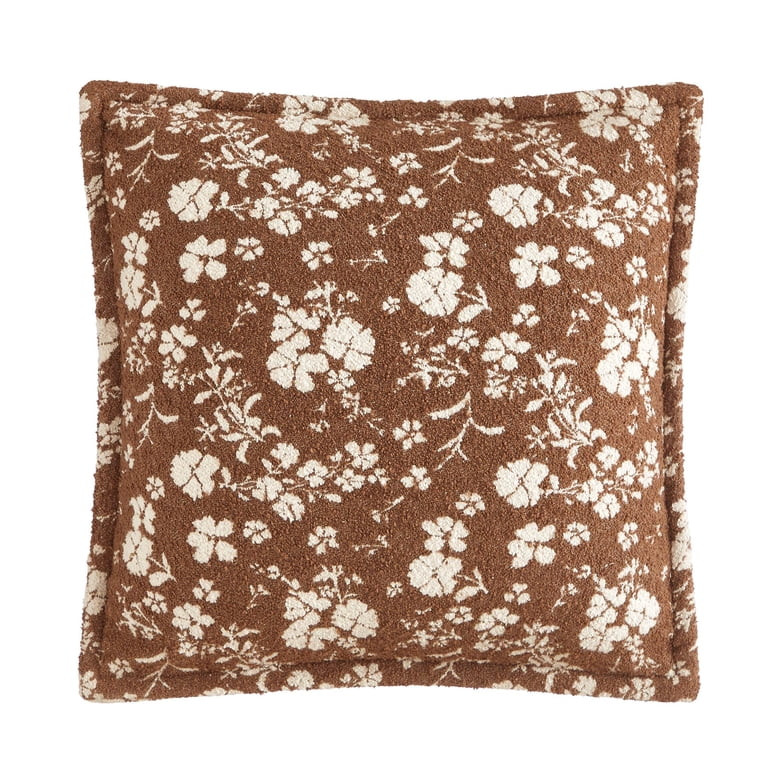The Pioneer Woman Brown Daisy Boucle Decorative Pillow, 20" x 20" | Walmart (US)
