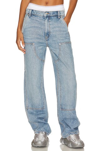 Alexander Wang Ez Slouch Carpenter Jean in Classic Light Indigo from Revolve.com | Revolve Clothing (Global)