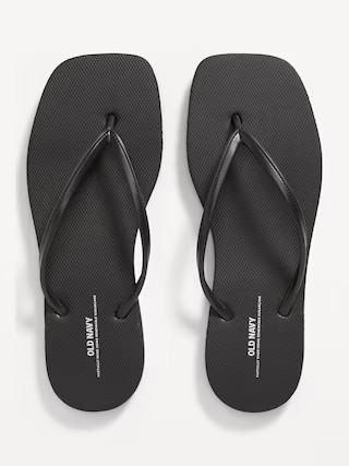 Square Toe Flip-Flop Sandals | Old Navy (US)