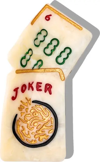 Solar Eclipse Hand Painted Mini Mahjong Claw Clip | Nordstrom | Nordstrom