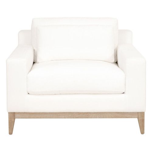Essentials for Living Vienna Track Arm Sofa Chair LiveSmart Peyton-Pearl, Natural Gray Oak | Gracious Style