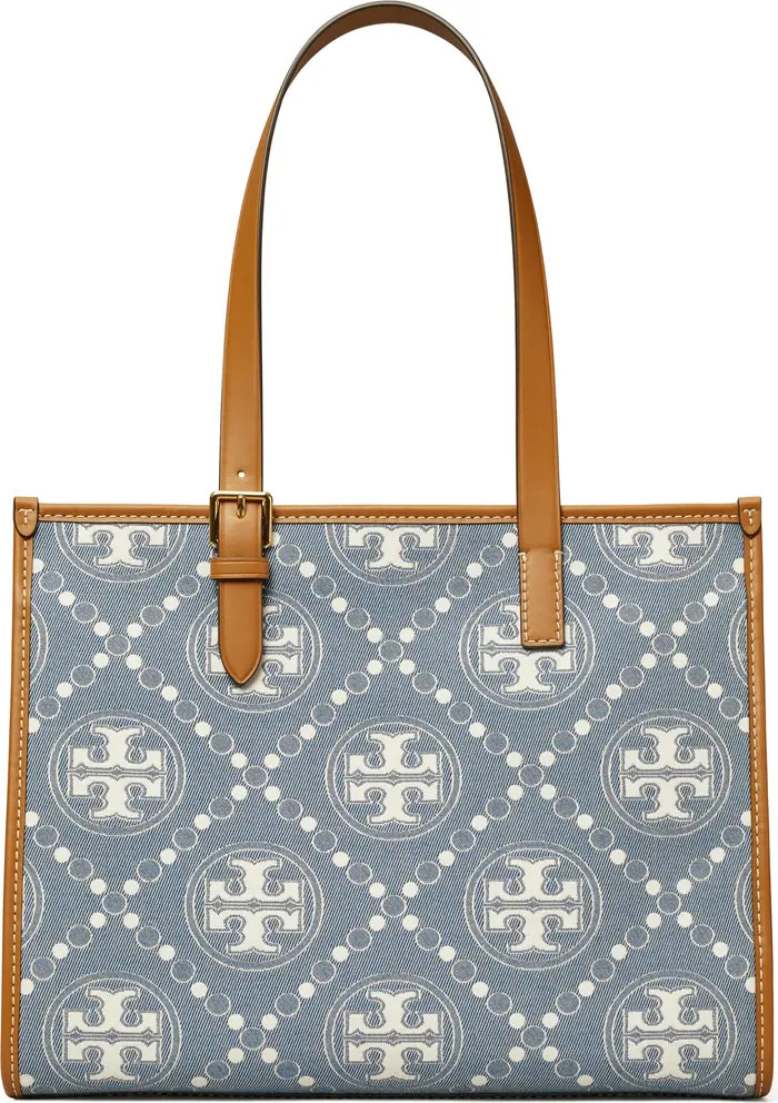 Small T Monogram Denim Tote | Nordstrom