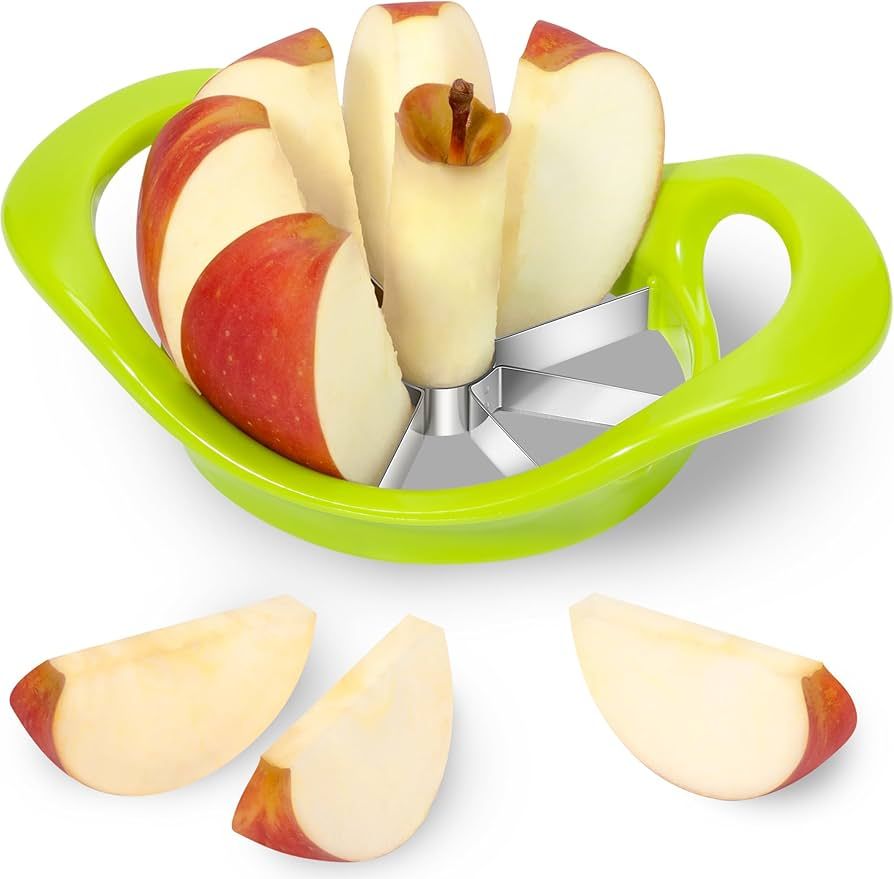 Apple Cutter 8 Slices, 8 Blade Apple Slicer and Corer, Apple Corer Tool with Stainless Steel Blad... | Amazon (US)