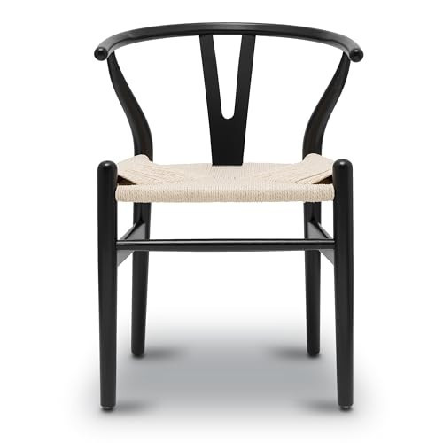 POLY & BARK Weave Chair, Single, Black | Amazon (US)
