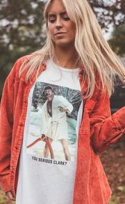 charlie southern: you serious clark t shirt | RIFFRAFF