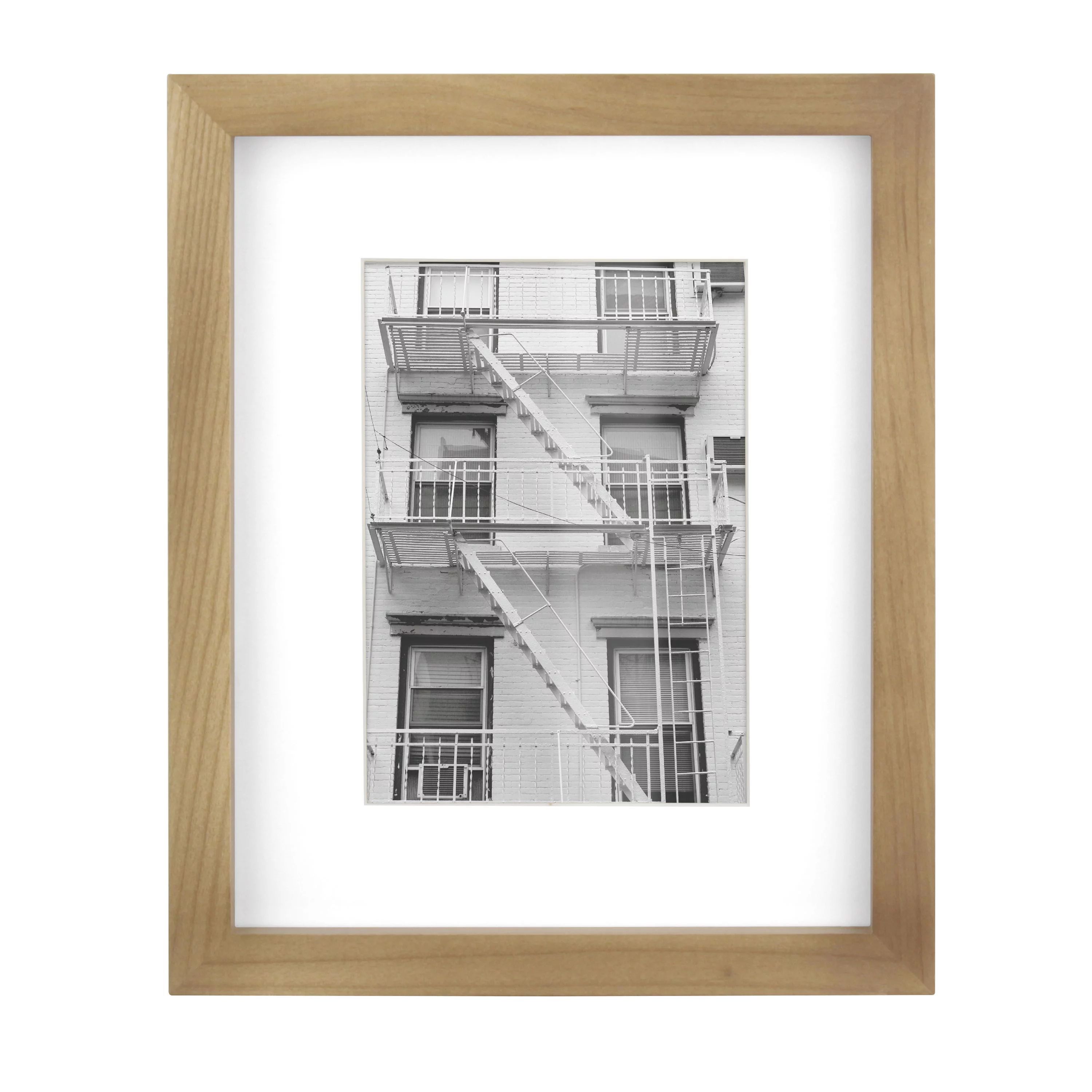 Better Homes & Gardens 8x10 matted to 5x7 Wood Tabletop Picture Frame, Brown | Walmart (US)