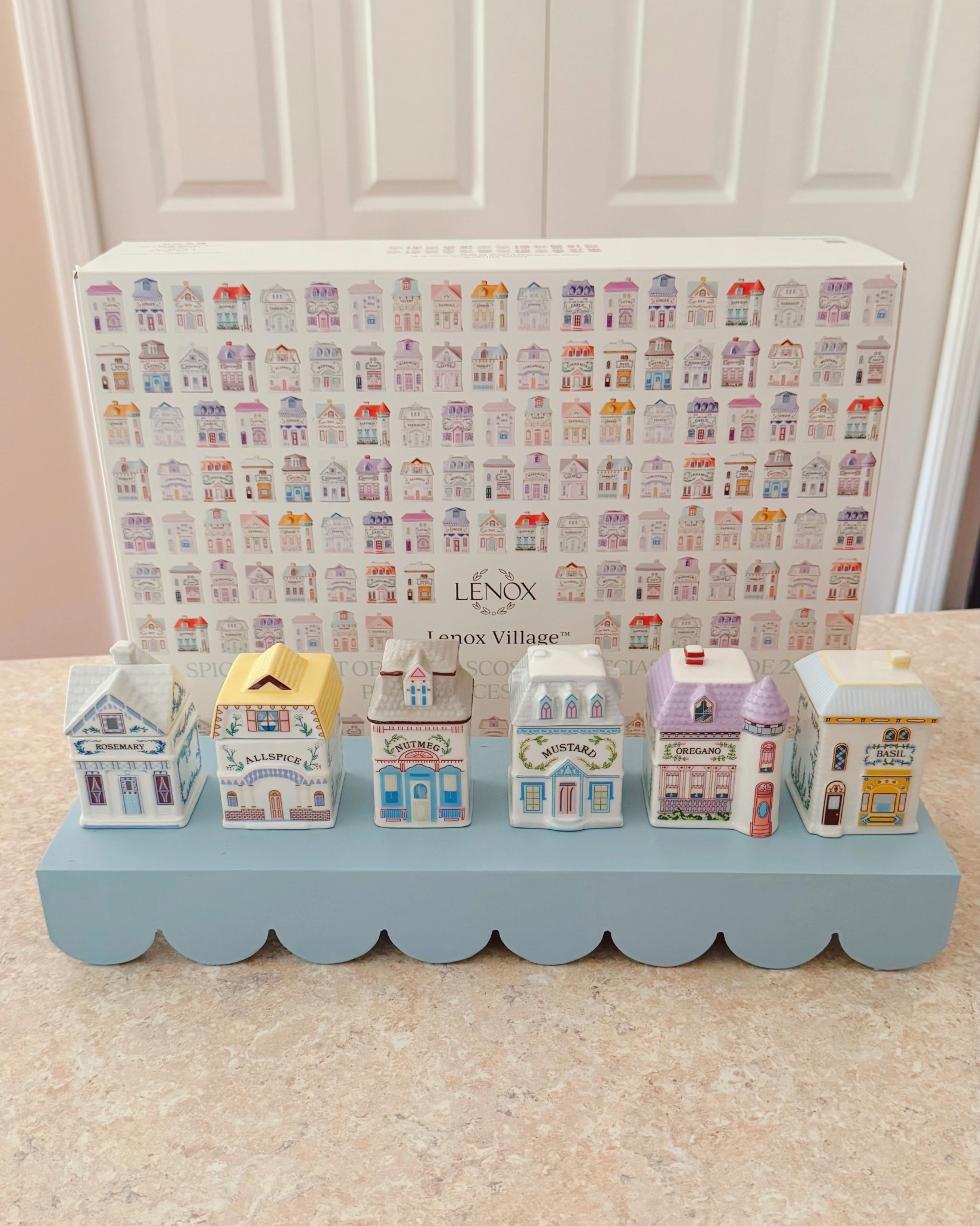 Lenox Spice Village Display Rack Idea 🌸🏠🌿

I ordered a 4-piece set of these wooden scalloped shelves on Amazon for $30. They’re 16.5” across and comfortably fit 6 of the Spice Village houses. That means 4 shelves displayed top to bottom with display the full 24-house collection. Plus, you can spray paint the shelves whatever color you like and can even hand paint little flowers and scrolling vines on them if you want!

#LTKFindsUnder100 #LTKHome #LTKFindsUnder50