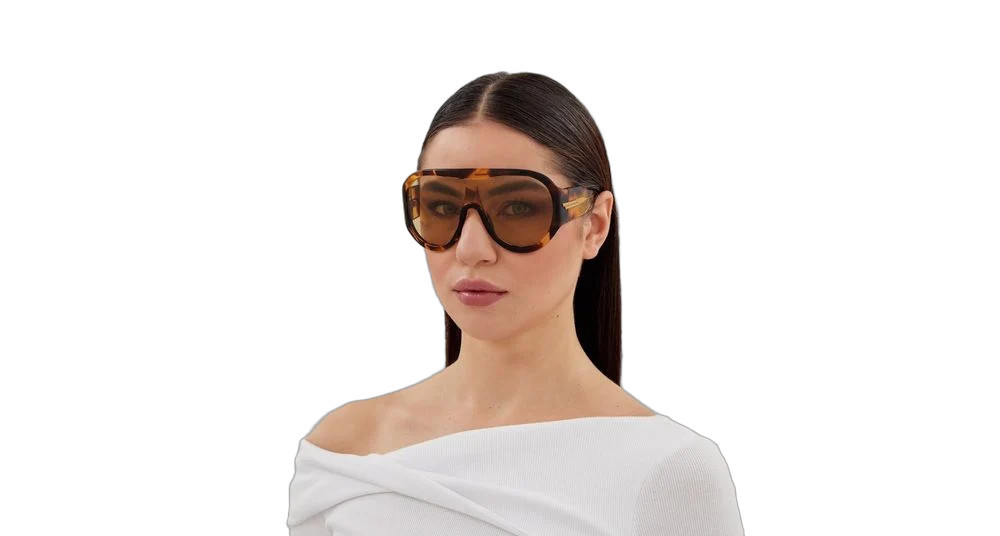 Bottega Veneta BV1345S Recycled Acetate Sunglasses — Havana | Italist Inc.
