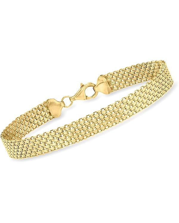 Ross-Simons 18kt Gold Over Sterling Bismark-Link Bracelet. 7 inches | Amazon (US)
